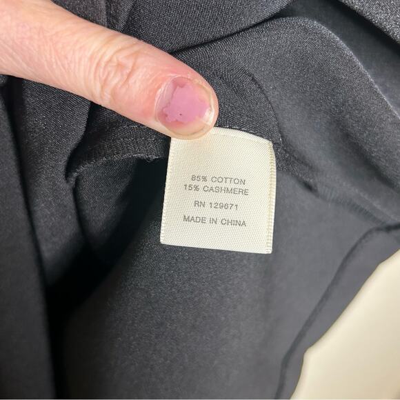 Naked Cashmere Black Sleeveless Double Button Dress Pockets Women Size Large NWT - Picture 7 of 7